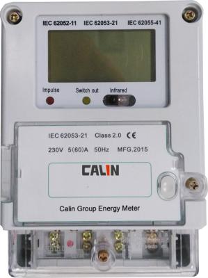 China 1 Phase Wireless Watt Meter Plc G3 Smart Electric Meters With Plug - In Module for sale