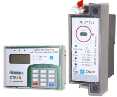 China Split Type Din Rail Electric Meter  With Ciu / Uiu Adjustable Power Limit for sale