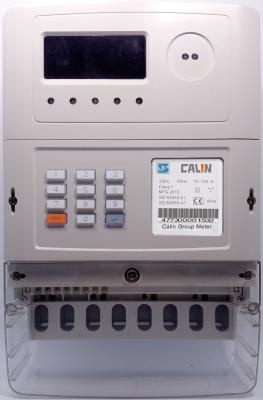 China PLC Commercial Electric Meter 3X240V Voltage Surge Safe 3 Phase Power Meter for sale