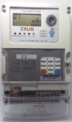 China STS Compliant Prepayment Electric Meters 10A Basic Current 3 Phase Kwh Meter for sale