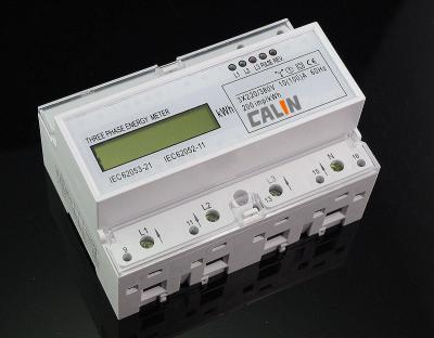 China Class 1S Accuracy Din Rail Power Meter RTU Protocol 3 Phase Power Meter for sale
