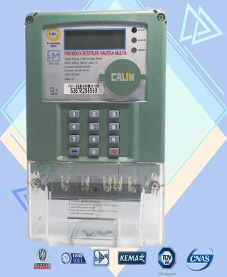 China Anti - Fraud Prepaid Power Meters  2 Wire Class Prepayment  Electricity Meters for sale