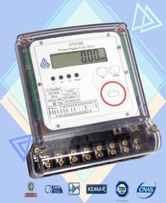 China Optical Port Private Electric Meter Short Cover 3 Phase Power Meter With 9MM Bore for sale