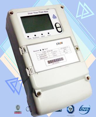 China 4 Programmed Channel Three Phase Kwh Meter 8 Digits Amr Electric Meter for sale