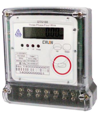 China Compact 3 Phase Electric Meter Transparent Cover Prepaid Electricity Meters for sale