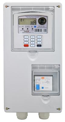 China Polycarnonate Single Phase Electrical Meter Box Bs Foot Print With Circuit Breaker for sale