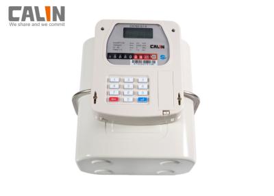 China STS Standard  AMR featured  long battery life Steel / Aluminum body Keypad Prepaid Gas Meter for sale