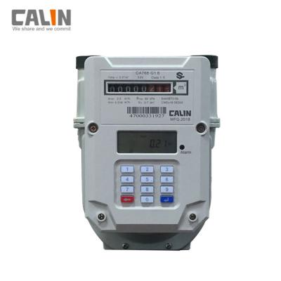 China Steel Prepaid Electronic Gas Meter G1.6 / G2.5 / G4 , Low Credit Warning for sale