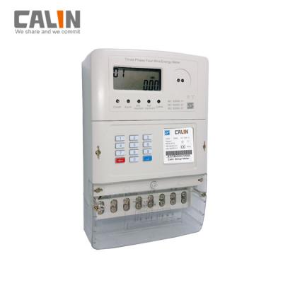 China LCD Display STS Prepaid 3 Phase Electric Meter With Automatic Meter Reading System for sale