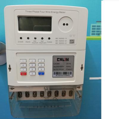 China LCD Display IEC 62053 Three Phase Electric Meter Working Wide Voltage Range for sale