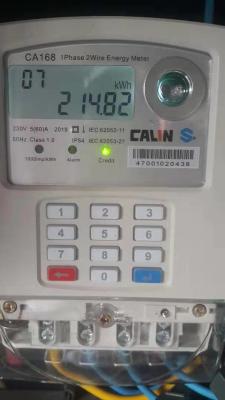 China RF Module Off Grid 2W 20mA Single Phase Electricity Meter for sale