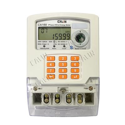 China Rual Electrification 240V Single Phase Prepaid Meter Smart Electricity Meter for sale