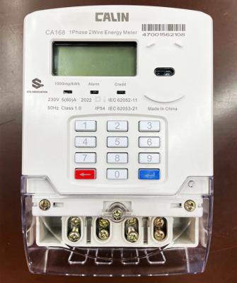 China Smart LORAWAN Prepaid Single Phase Electric Meter With Vending System for sale