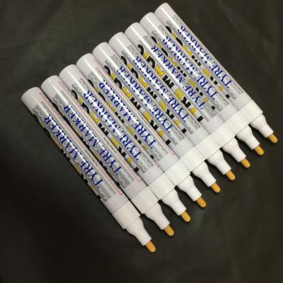 China Tyre Marker Tire Tread Waterproof Permanent marker rubber white Paint Pen for sale