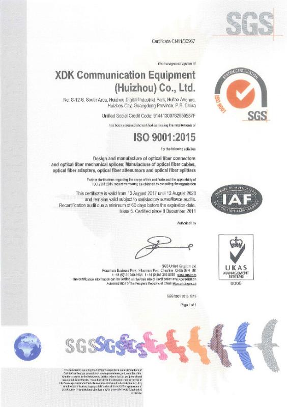 YD/t1327-2001* - XDK Communication Equipment Huizhou Co., Ltd