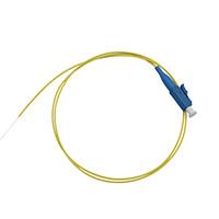 China ISO9001 LC / UPC Fiber Optic Pigtail Wire With LSZH / PVC Yellow Color for sale