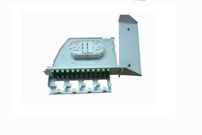 中国 19inch回転式繊維光学のパッチ盤は鋼鉄材料を冷間圧延する 販売のため