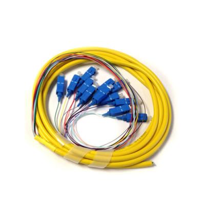 China 12 Cores Mini Breakout Fiber Optic Pigtails For Sc Connector for sale