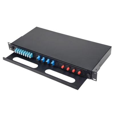 China XDK Network 1U Fixed 24 Port Fiber Patch Panel for sale