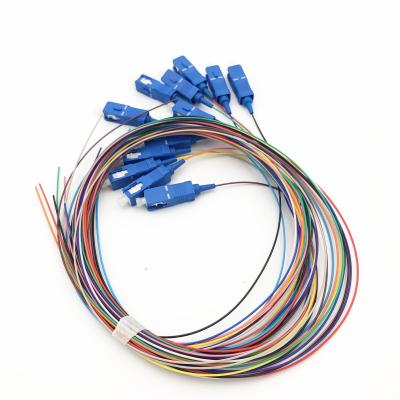 China LSZH SC 12 Color Code Fiber Optic Pigtails For FTTH And CATV for sale