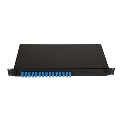 China Rack Mount 12 - 24 Core SC / FC / ST / LC ODF Patch Panel for sale