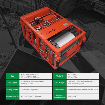 China 150m Depth Pile Tester Ultrasonic Drill Hole Monitor For Drillhole / Groove Quality Testing for sale