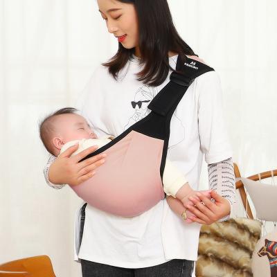 China Cotton / Polyester Infant Sling Carrier Baby Shoulder Carrier With Safety Buckles for sale