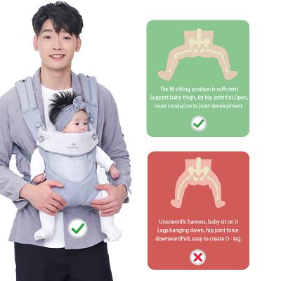China Envuelva de algodón con eslingas para recién nacidos Envuelva de posición múltiple Manos libres en venta