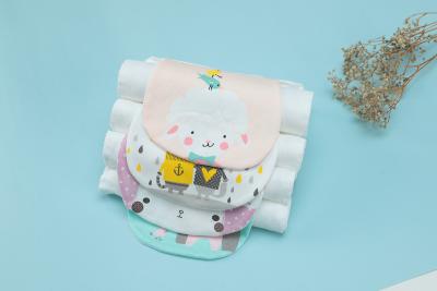 China Unisex Cotton Baby Feeding Apron Cotton Bibs For Newborns for sale