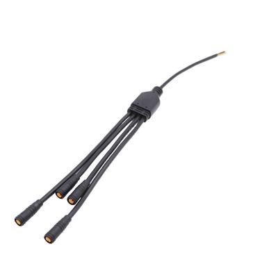 China Mini  Waterproof Y Connector IP65 M8 Electric PVC Push Lock Cable Use for sale