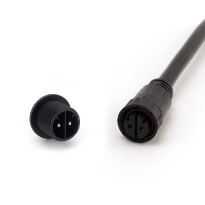 Chine Connecteur hommes-femmes imperméable en nylon noir IP67 M25 3 Pin Plug Type à vendre