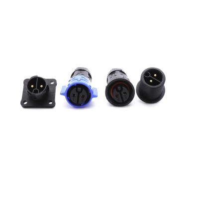 China Plastic Outdoor Waterproof Electrical Connectors 4 Core Square Shape for sale