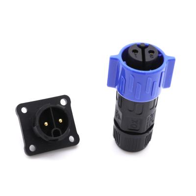 China Male LED Light Strip Wire Connector , IP67 PA66 Circular Plug Connector for sale