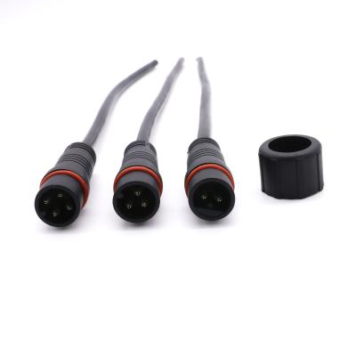 China Male Female Screw Type Cable Connector , IP67 2 Pin Waterproof LED Connector for sale