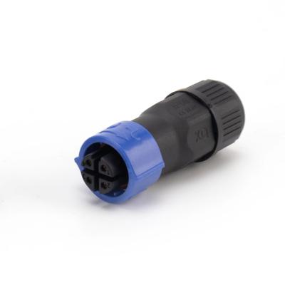 China Circular Electrical Through Panel Electrical Connectors 3pin M16 Adapter Type for sale