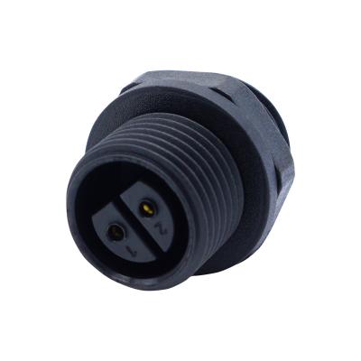 China M16 Screw Type IP68 Male And Female Waterproof Plug Connectors for Outdoor LED Light for sale