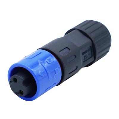 China Outdoor LED Light M12 Nylon Male Female Plug Waterproof IP67 Connectors for sale