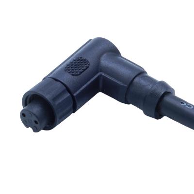 China IP67 Nylon Elbow Head Screw Type M8 Waterproof Connector Mini Ebike Cable Connector en venta