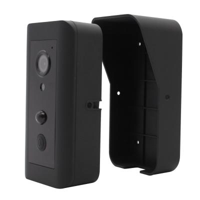 China Alarm wireless doorbell cameral with motion sensor / ring wifi doorbell , black for sale