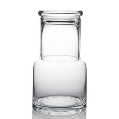 中国 Heat-Resistant Glass Pitcher Carafe With Tumbler Glass For Water Herbal Tea 販売のため