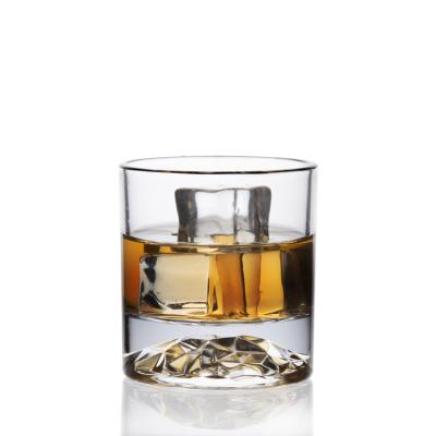 China High Quality Mountain Decorative Lead Free Crystal Customized Glass Whiskey Glass for sale