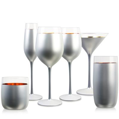 China Wine Glass Set Crystal Spray Goblet Cocktail Glass Wine Glass Set Gift Glass for sale