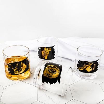 Китай Professional Custom Lead-Free Crystal Whiskey Glass Pattern Printing Glass Gift продается