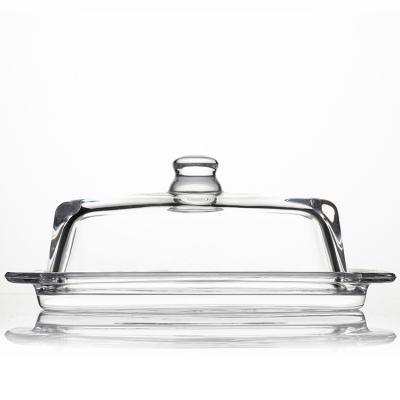 China China Wholesale Factory Price High Quality Clear Butter Dish Set for sale