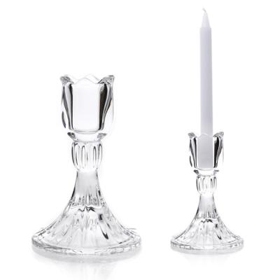 China Lead Free Crystal Glass Candle Holder for Home Decoration for sale