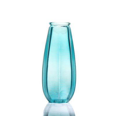 China Wholesale Colorful Glass Flower Vase for Home Decoration en venta