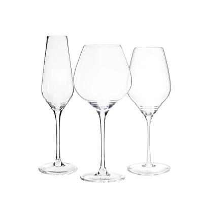 China Wine Glass Set 3 Pieces Hand Decorated Wine Glass Set Manufacturers for sale