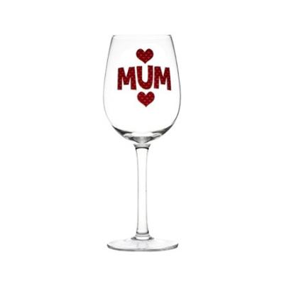 China New Style Mother'S Day Clear Lead-Free Crystal Glass Goblet 420ml Wine Glass Gift à venda