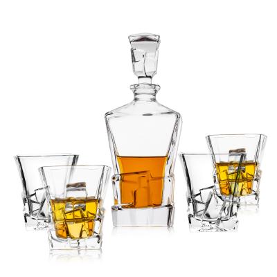 China Household Glass Lead Free OEM Service Whiskey Decanter Set Aroma Playing Utensils for sale