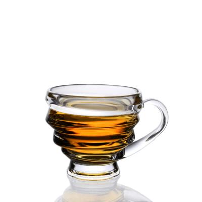 Chine Tasse en verre de café simple de petite taille, coffre-fort de FDA de tasse de café de 6 onces à vendre